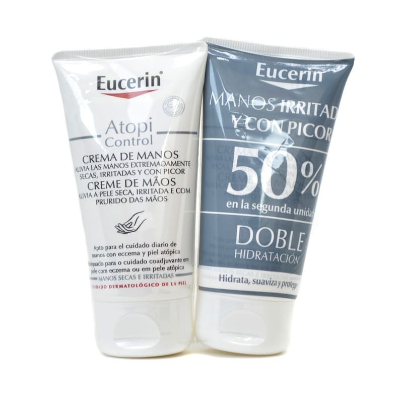 EUCERIN DUPLO CREMA MANOS ATOPIC CONTROL 75ML + 75ML