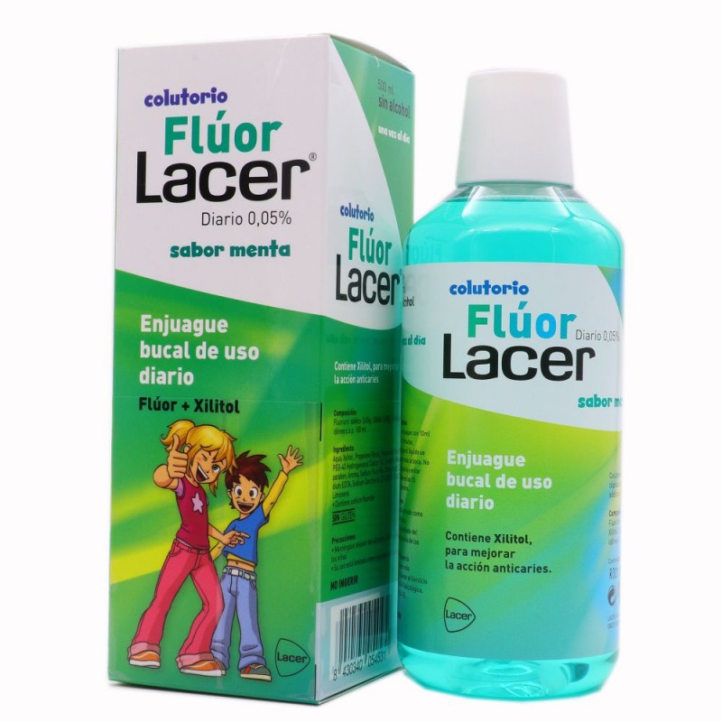 FLUOR DIARIO 0.05% LACER COL. 500 ml  MENTA