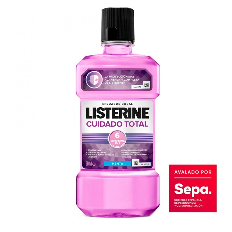 LISTERINE CUIDADO TOTAL 500ML