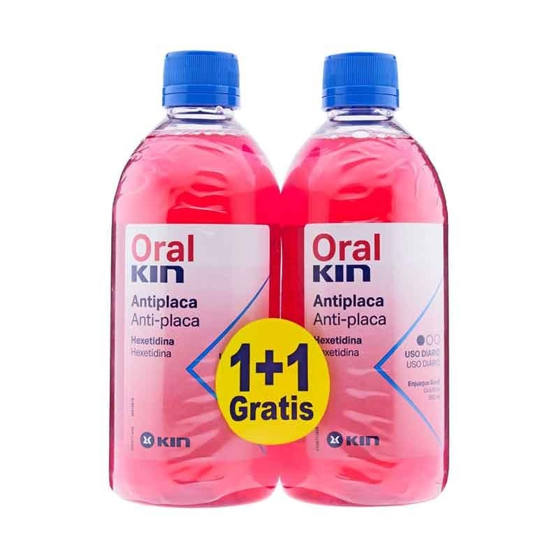 ORAL KIN DUPLO COLUTORIO ANTIPLACA 2x500ML