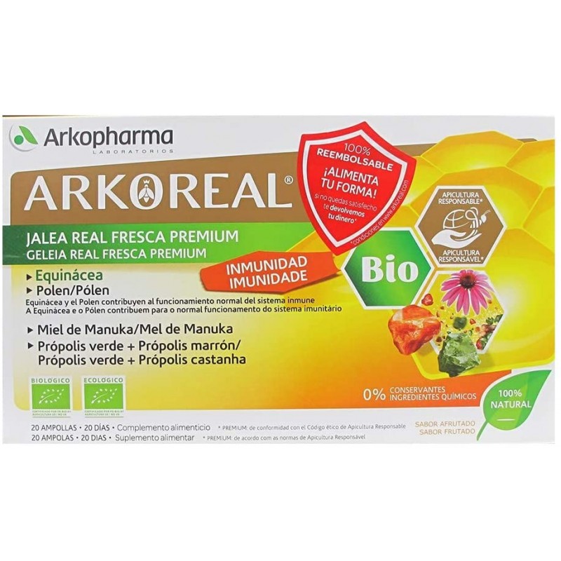 ARKOREAL JALEA REAL INMUNIDAD BIO 20 AMPOLLAS