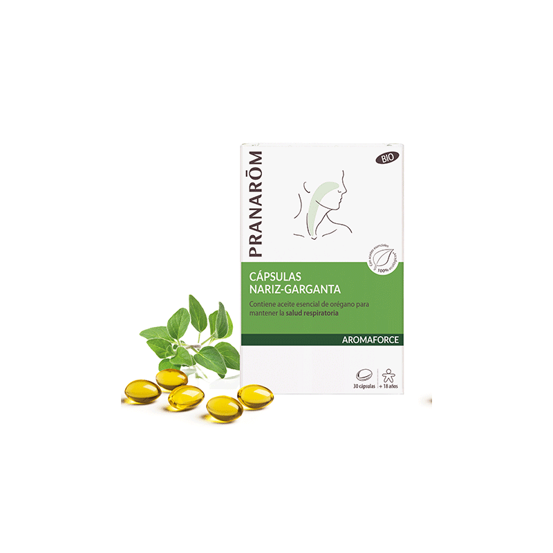 PRANAROM AROMAFORCE CAPSULAS NARIZ-GARGANTA 30 CAPSULAS