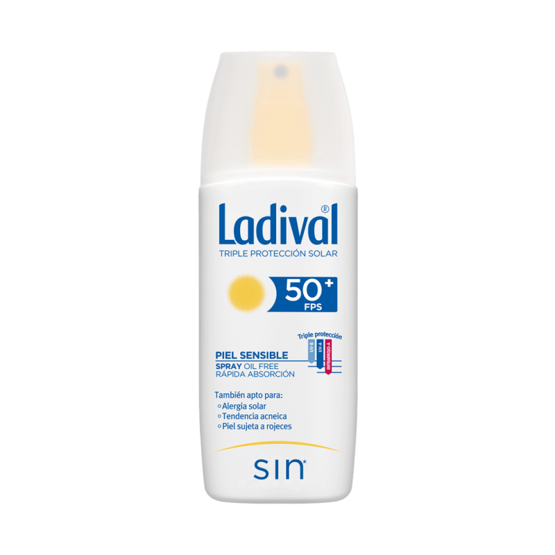 LADIVAL PIEL SENSIBLE SPRAY OIL FREE SPF50 150ML