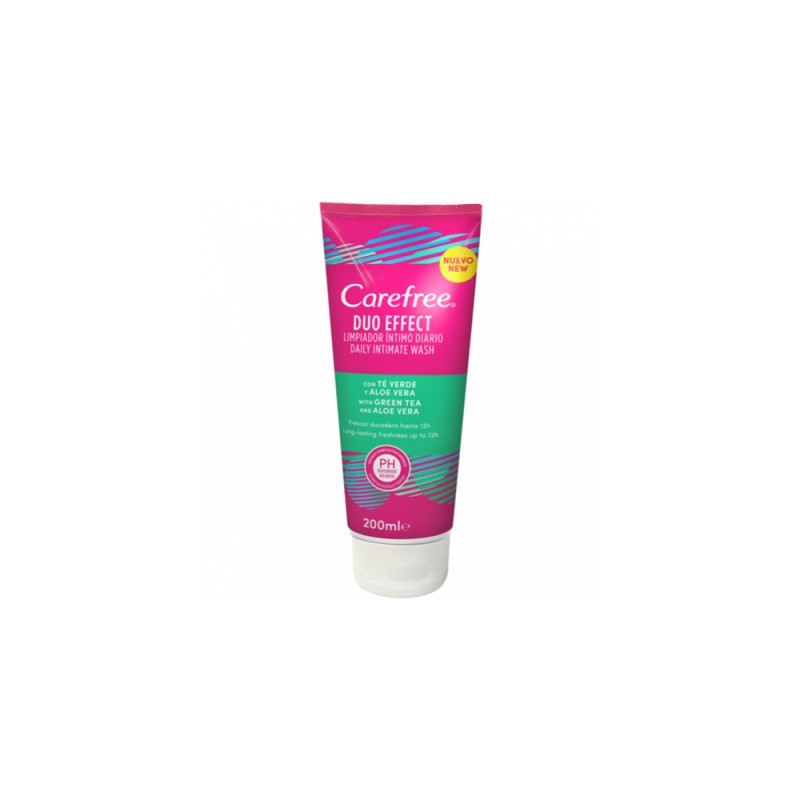 CAREFREE DUO EFFECT GEL INTIMO TE VERDE Y ALOE VERA 200ML