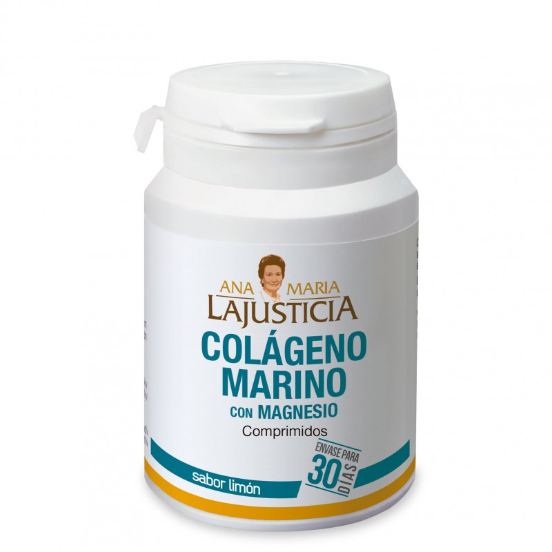 A M La Justicia COLAGENO MARINO CON MAGNESIO 180 COMPRIMIDOS SABOR LIMON