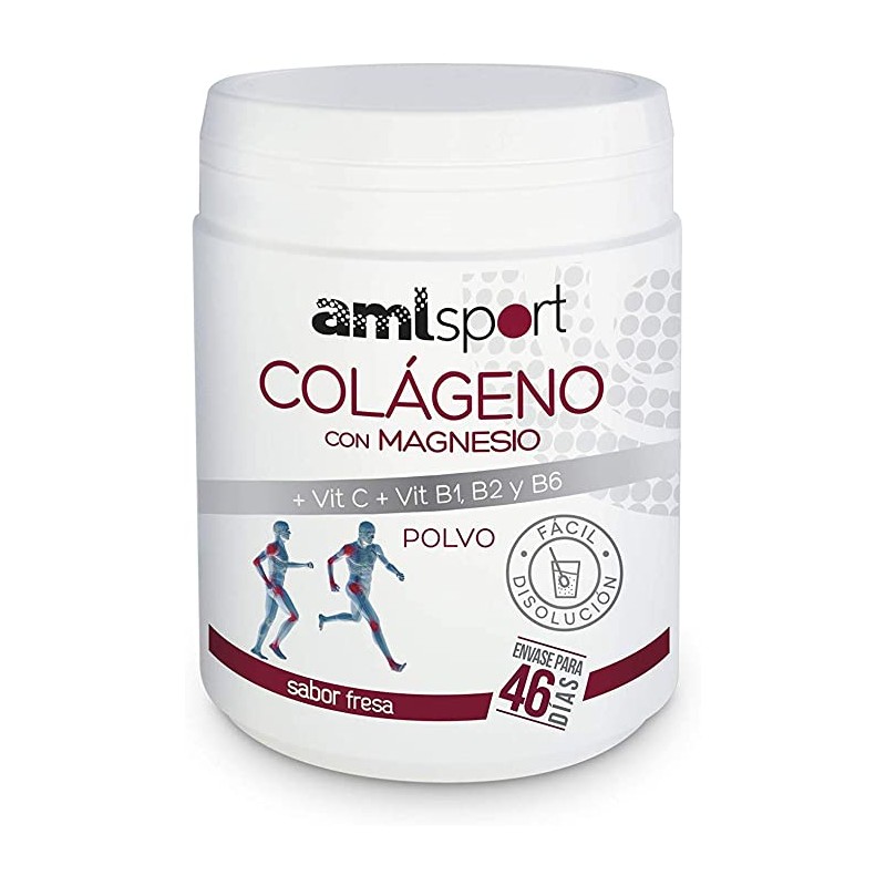 A M La Justicia AMLSport COLAGENO MAGNESIO + VIT C/B1/B2/B6  350g SABOR FRESA