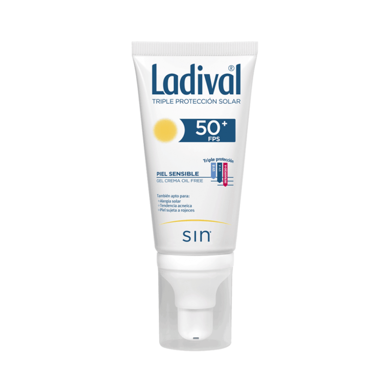 LADIVAL PIEL SENSIBLE GEL CREMA OIL FREE SPF50 50ML