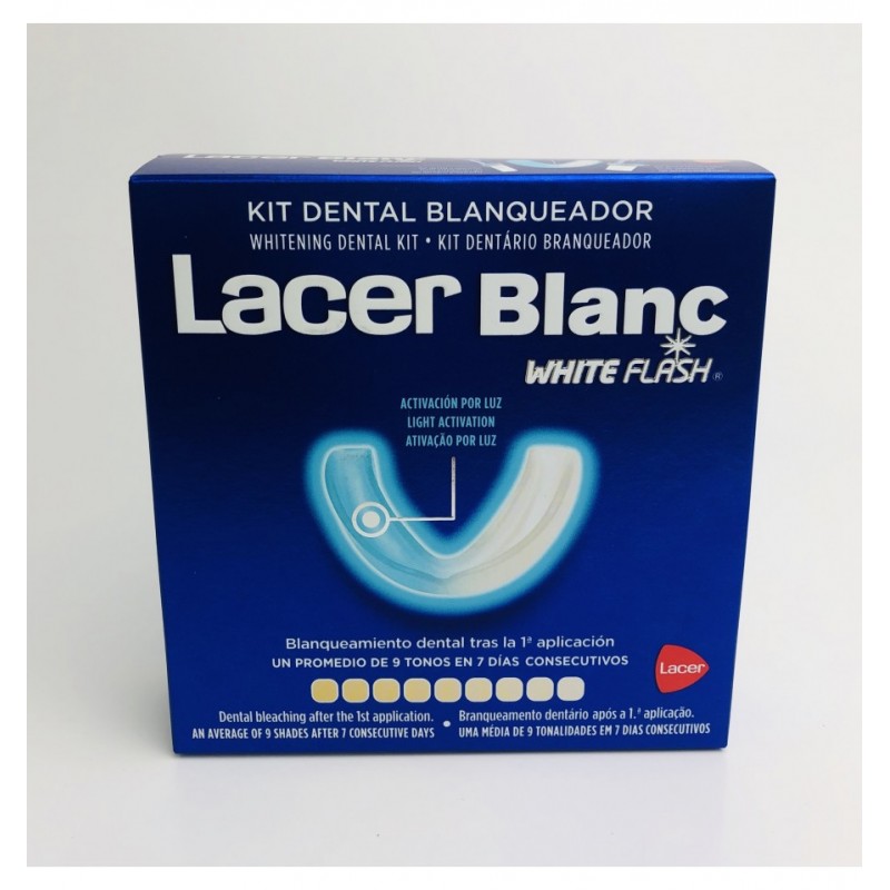 LACER BLANC WHITE FLASH KIT DENTAL BLANQUEADOR 10 USOS