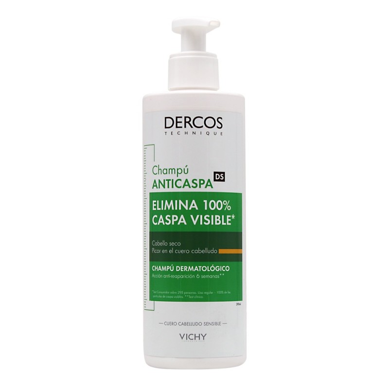 VICHY DERCOS CHAMPU ANTICASPA CABELLOS SECOS 400ML