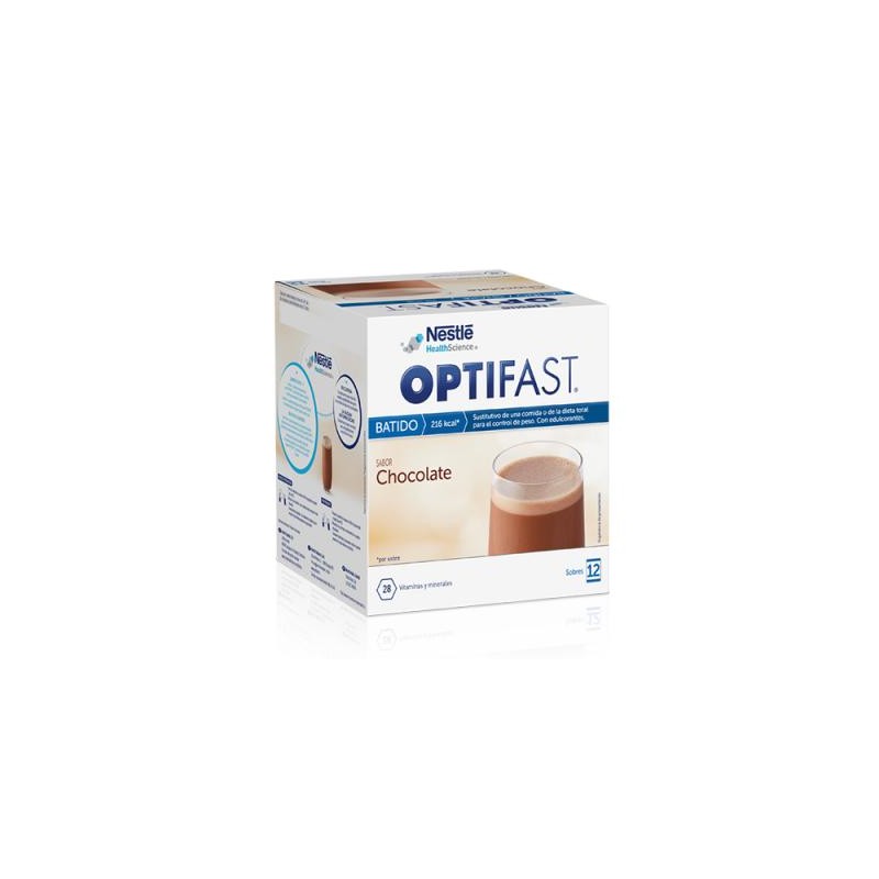 OPTIFAST Batido sabor chocolate 12 sobres