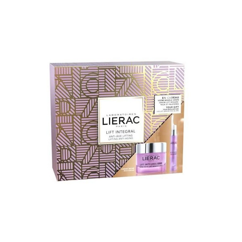 LIERAC COFRE NAVIDAD LIFT INTEGRAL CREMA RICA REMODELANTE 50mL +SERUM LIFTING OJOS Y PARPADOS 15mL