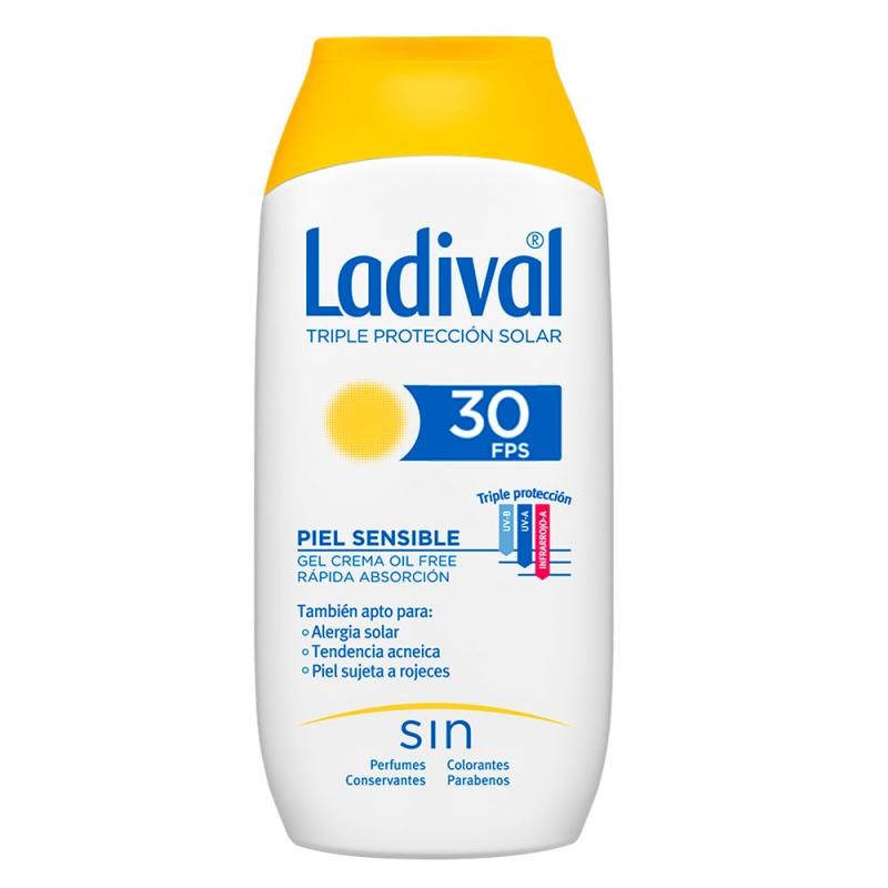 LADIVAL PIEL SENSIBLE GEL CREMA OIL FREE SPF30 200ML