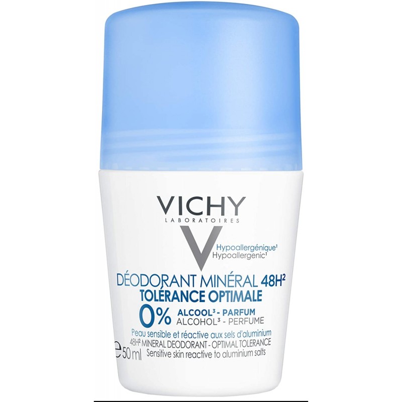 VICHY DESODORANTE MINERAL 48H TOLERANCIA OPTIMA ROLL 50 ML