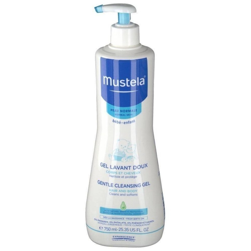 MUSTELA GEL DE BAÑO SUAVE VALVULA DOSIFICADORA 750 ML