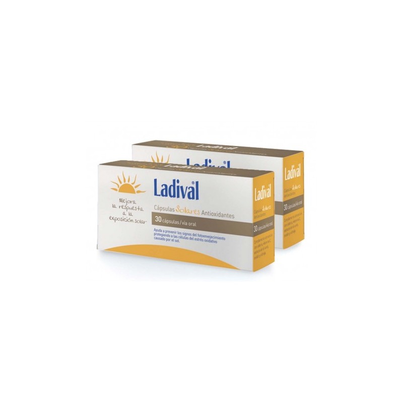 LADIVAL  DUPLO CAPSULAS SOLARES ANTIOXIDANTES  2x30 CAPSULAS