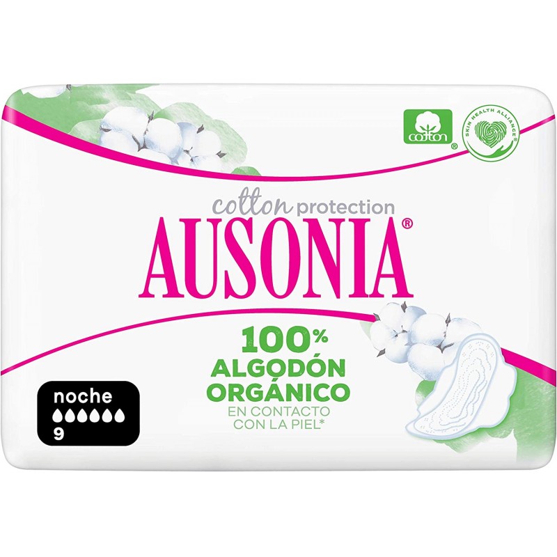 AUSONIA ORGANIC COTTON ALAS NOCHE 9 UNI