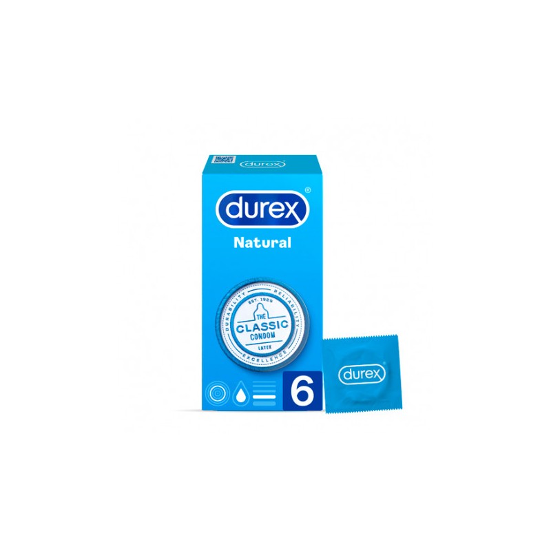 DUREX NATURAL PLUS EXTRALUBRICADO EASY ON 6 UDS