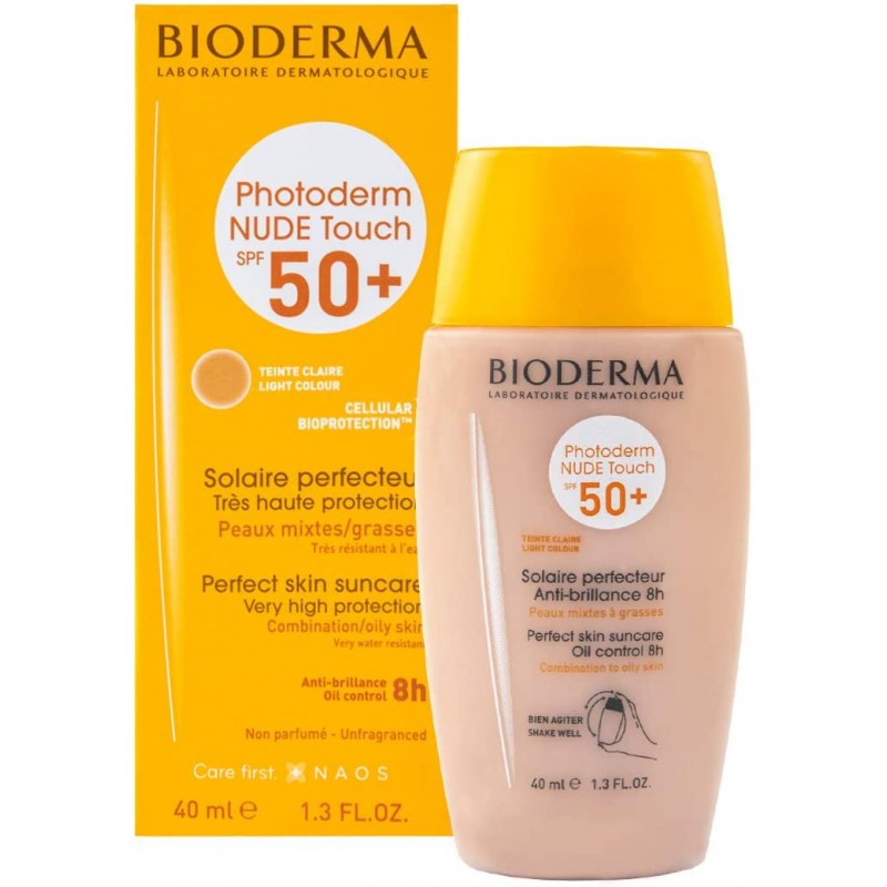 BIODERMA PHOTODERM NUDE TOUCH SPF50+ TONO CLARO 40mL