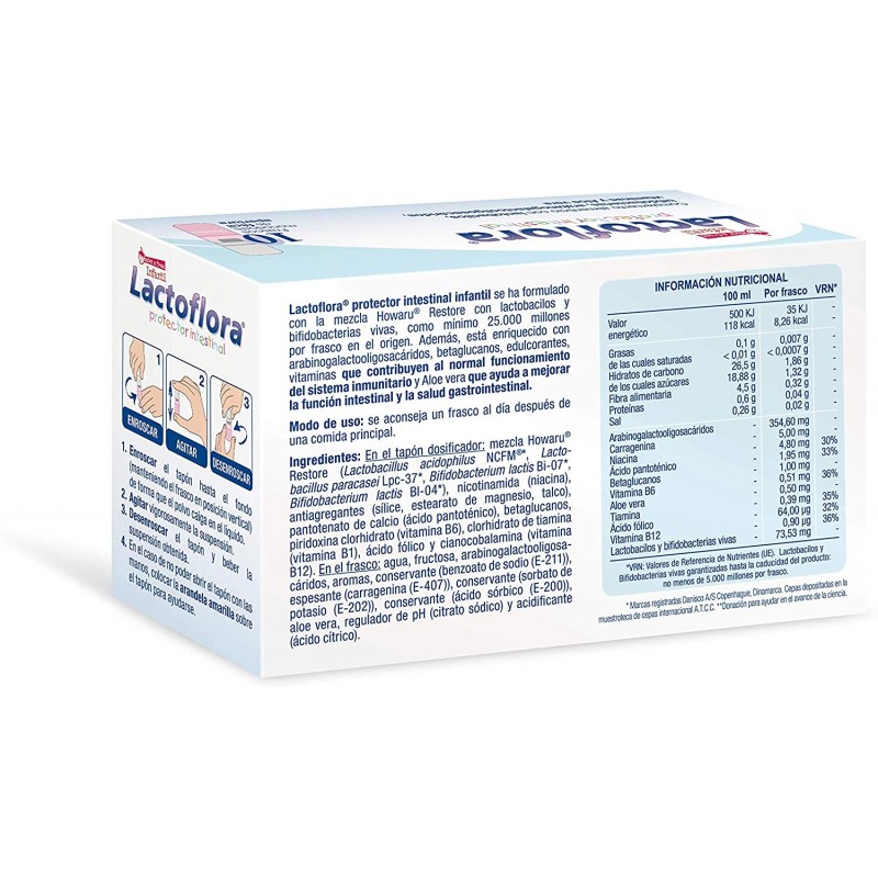 LACTOFLORA PROTECTOR INTESTINAL INFANTIL  10...