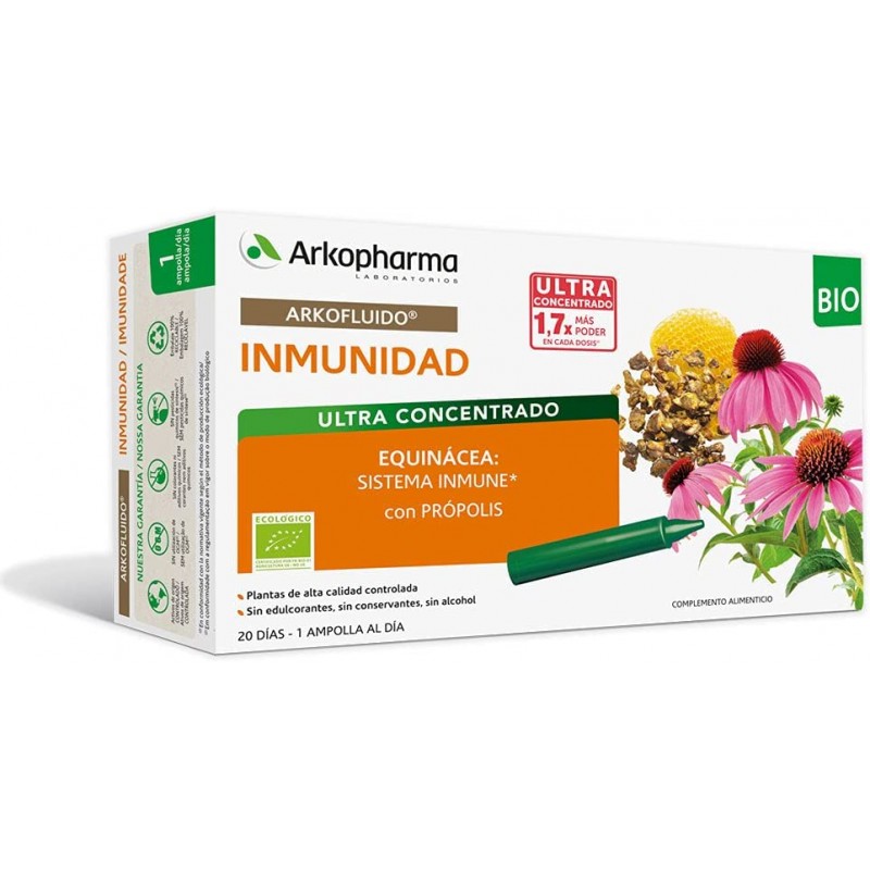 ARKOFLUIDO INMUNIDAD EQUINACEA CON PROPOLIS - 20 AMPOLAS