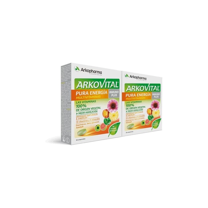 ARKOVITAL DUPLO PURA ENERGIA INMUNOPLUS 30x2 COMPRIMIDOS