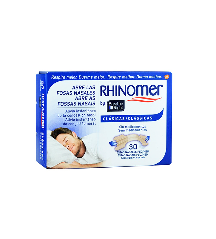 RHINOMER TIRAS NASALES CLASICAS PEQ 30 UDS