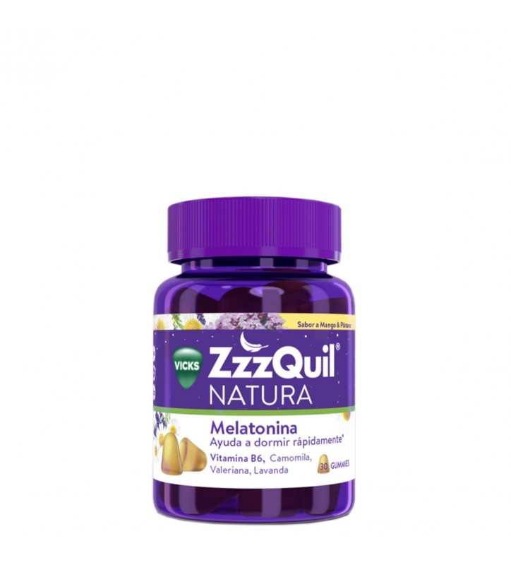 ZZZQUIL NATURA SABOR MANGO Y PLATANO 30 GOMINOLAS