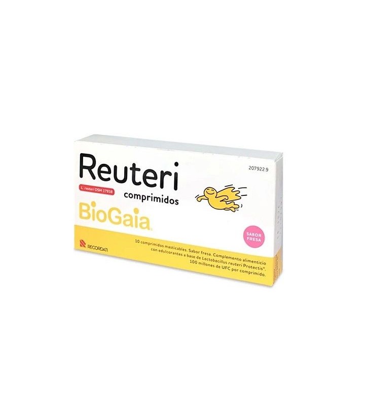 REUTERI BIOGAIA 10 COMPRIMIDOS FRESA