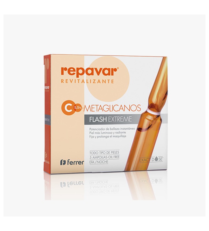 REPAVAR REVITALIZANTE FLASH EXTREME 5 AMPOLLAS 2X1 PROMO