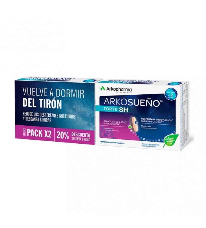 ARKOSUEÑO FORTE 8H DUPLO 2x30 COMPRIMIDOS