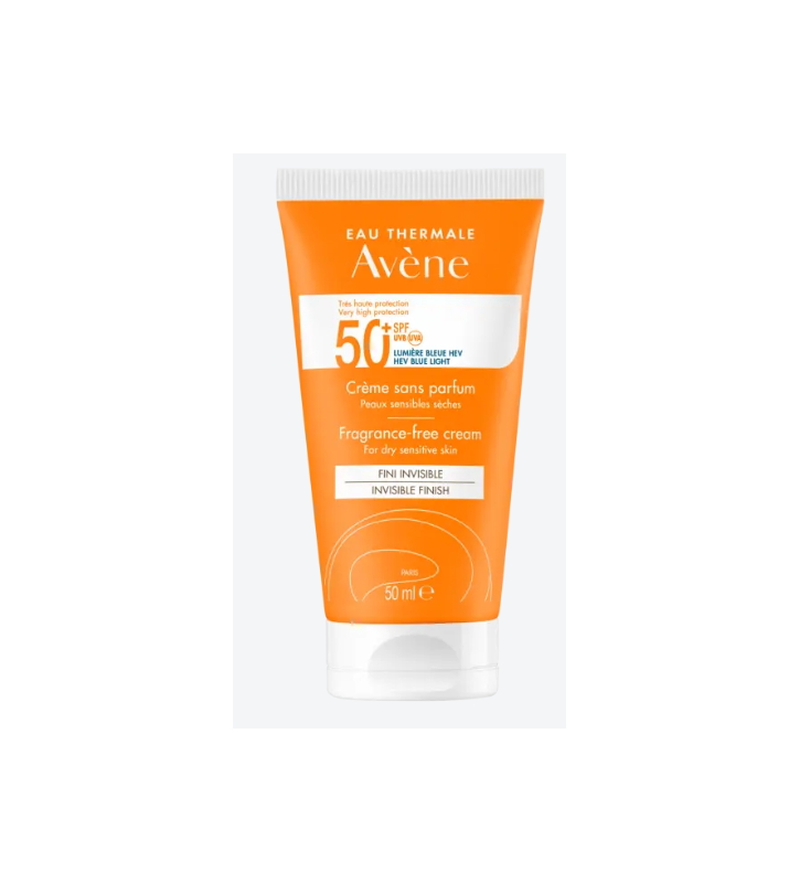 AVENE CREMA SIN PERFUME PIELES SENSIBLES SECAS SPF50+ 50 ML