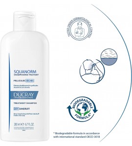 DUCRAY SQUANORM CHAMPU CASPA SECA 200ML