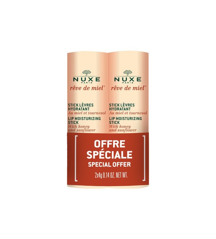 NUXE REVE DE MIEL DUPLO STICK LABIOS HIDRATANTE 2X4GR