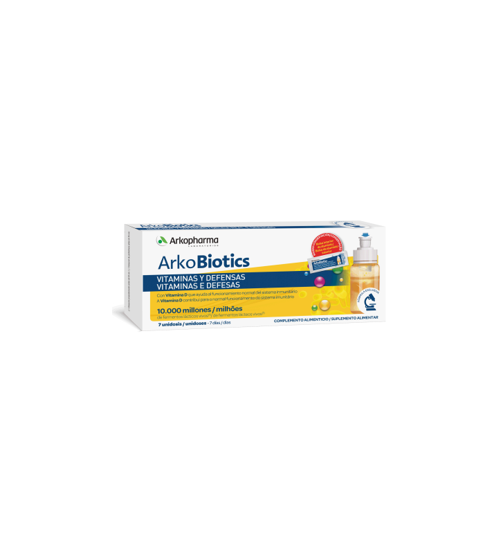 ARKOBIOTICS VITAMINAS Y DEFENSAS ADULTOS 7 UNIDOSIS
