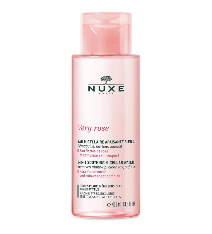 NUXE VERY ROSE EAU MICELLAIRE APAISANTE 3EN1 400ML