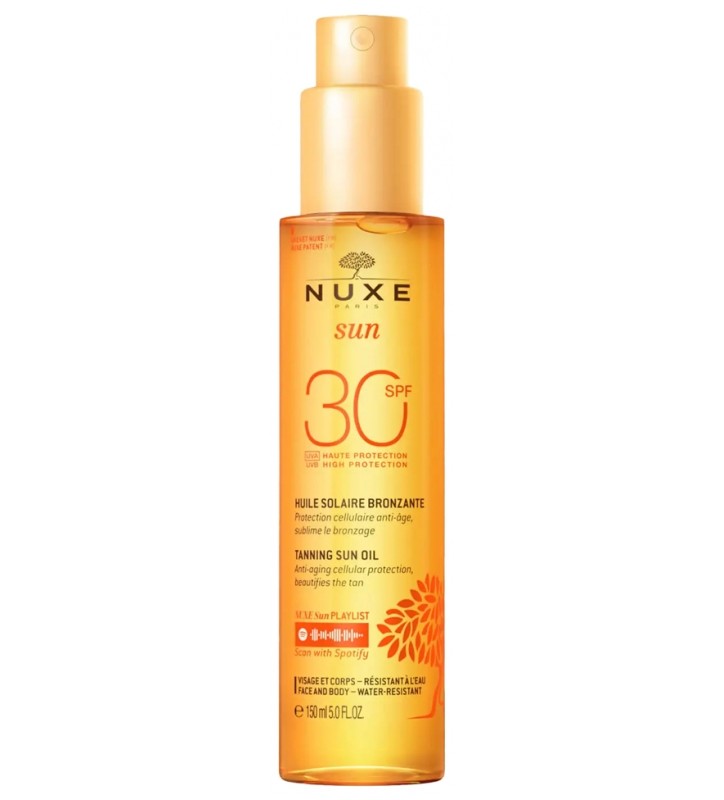 NUXE SUN HUILE BRONZANTE HAUTE PROTECTION SPF30