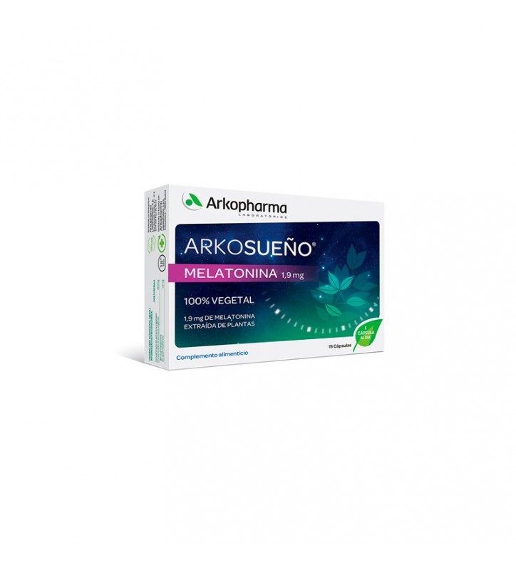 ARKOSUEÑO MELATONINA 1.9MG 100%VEGETAL 15 CAP