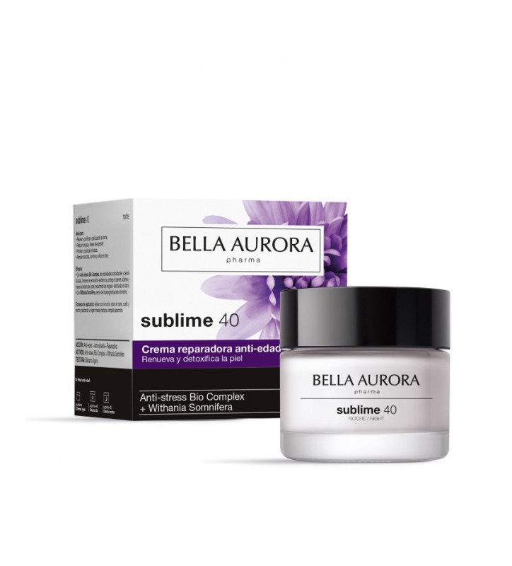 BELLA AURORA SUBLIME 40 CREMA NOCHE REPARADORA ANTI-EDAD, RENUEVA