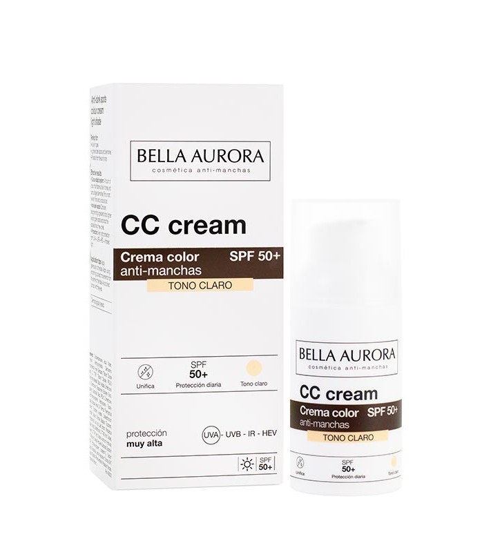 BELLA AURORA CC 50+ TONO CLARO 30ML