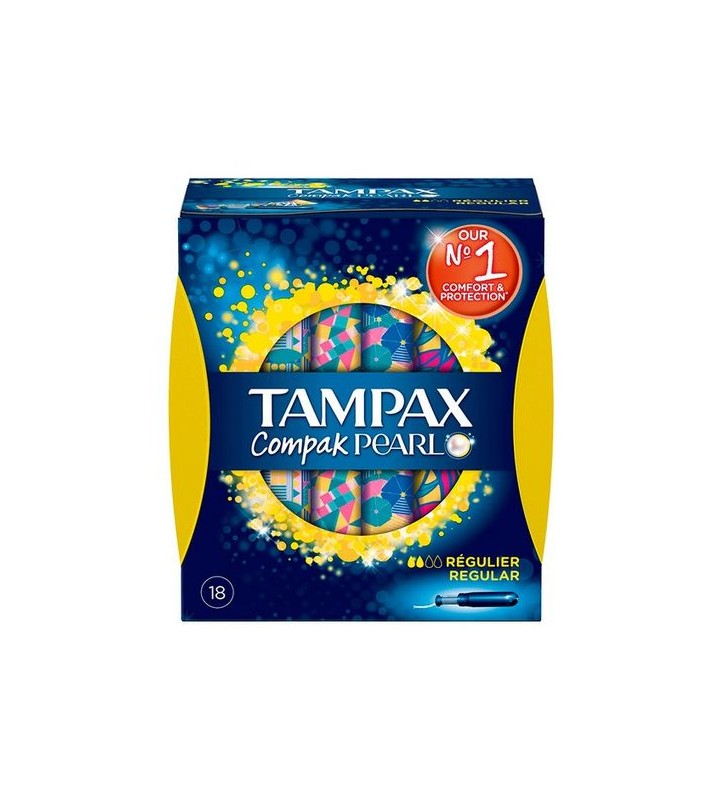 TAMPAX COMPAK PEARL REGULAR 18 UNIDADES