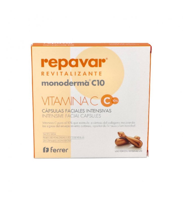 REPAVAR MONODERMA C10 VITAMINA C 28 CAPSULAS