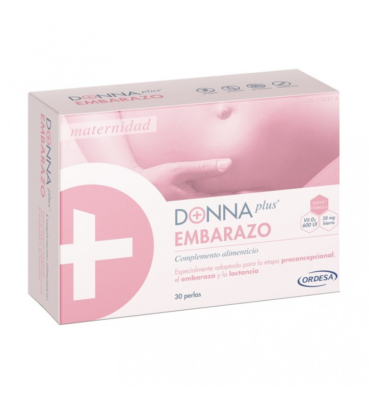 DONNA PLUS EMBARAZO COMPLEMENTO ALIMENTICIO 30 PERLAS