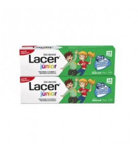 LACER DUPLO GEL JUNIOR MENTA 2x75 ml