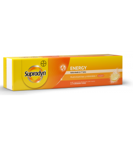 SUPRADYN ENERGY COMPRIMIDOS EFERVESCENTES 15 UNIDADES