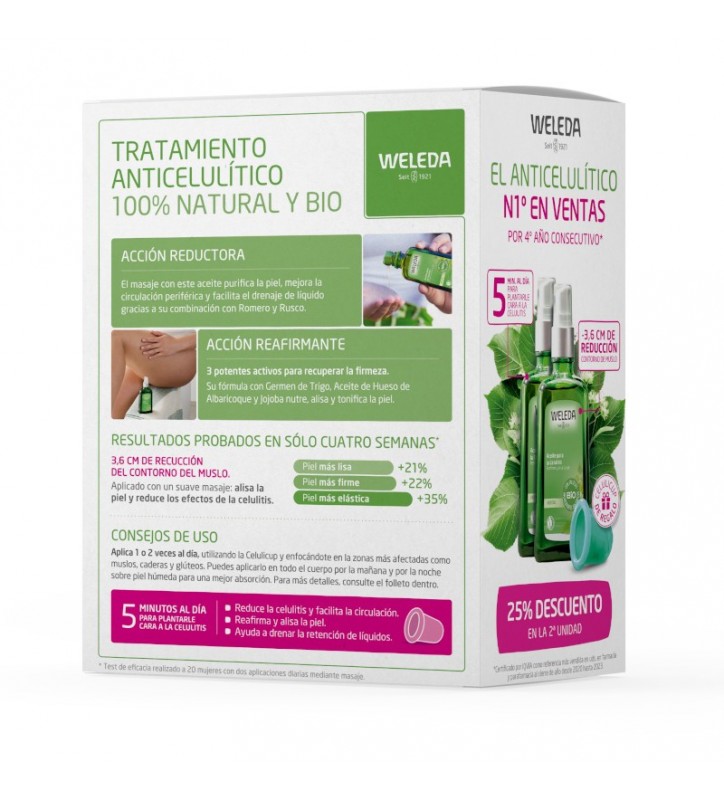 WELEDA PACK ACEITE CELULITIS ABEDUL 2x100 ML +...
