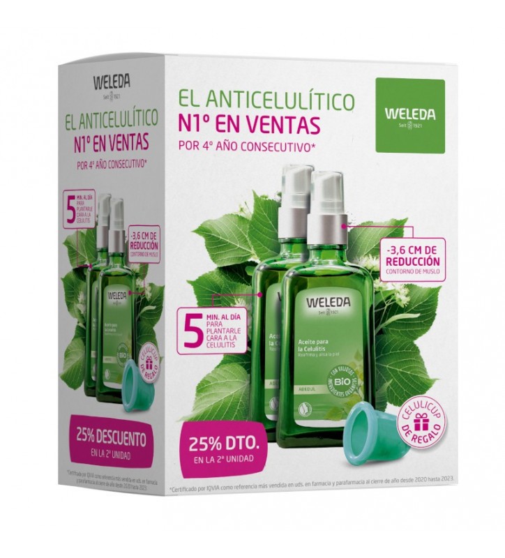 WELEDA PACK ACEITE CELULITIS ABEDUL 2x100 ML +...