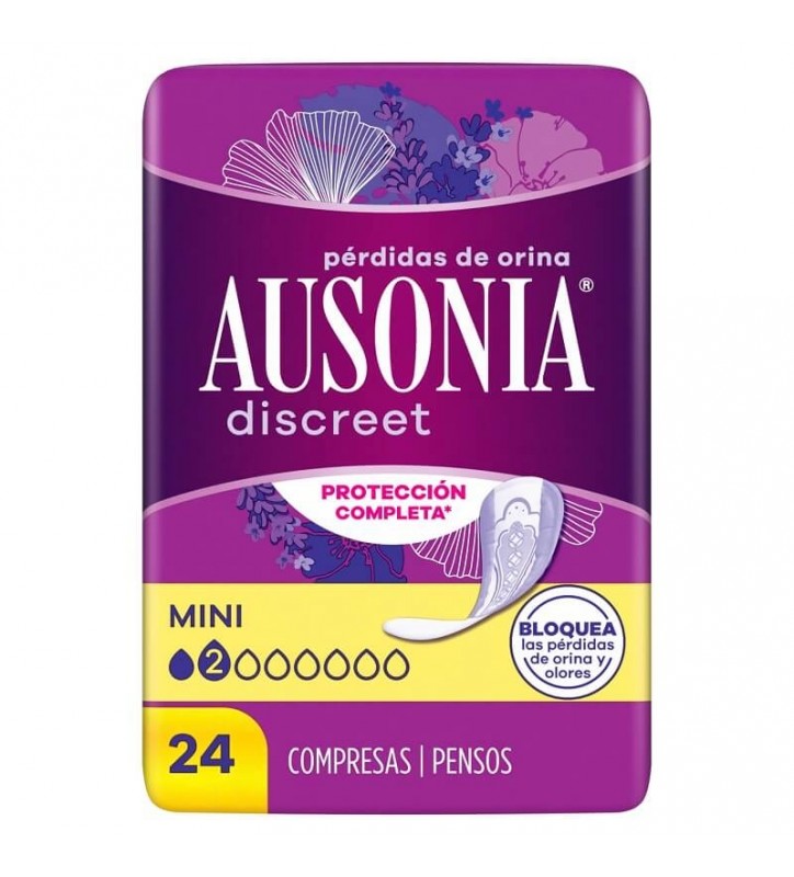 AUSONIA DISCREET MINI 24 COMPRESAS