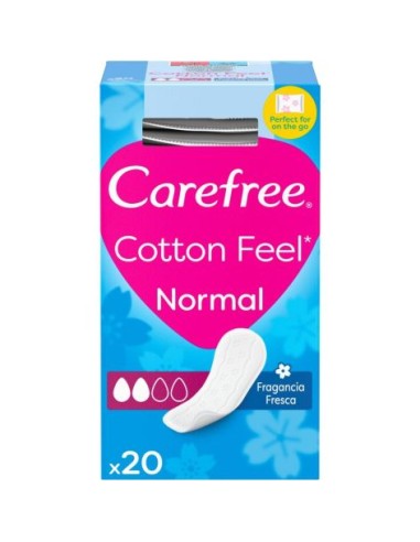 CAREFREE COTTON FEEL NORMAL 20 UNIDADES