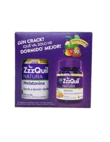 ZZZQUIL NATURA PACK 90 NOCHES DE SUEÑO SABOR A MANGO & PLATA