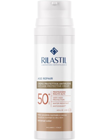 RILASTIL SUN SYSTEM AGE REPAIR CREMA PROTECTORA ANTIARRUGAS SPF 50+ COLOR 50 ML